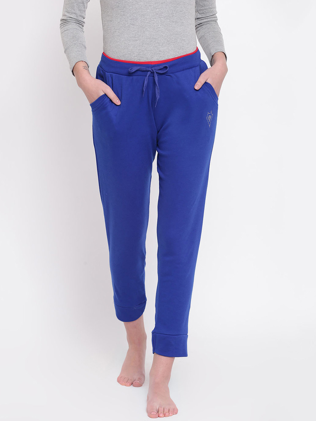 Buy N2F Women Blue Solid Lounge Pants Lounge Pants for Women 11431568