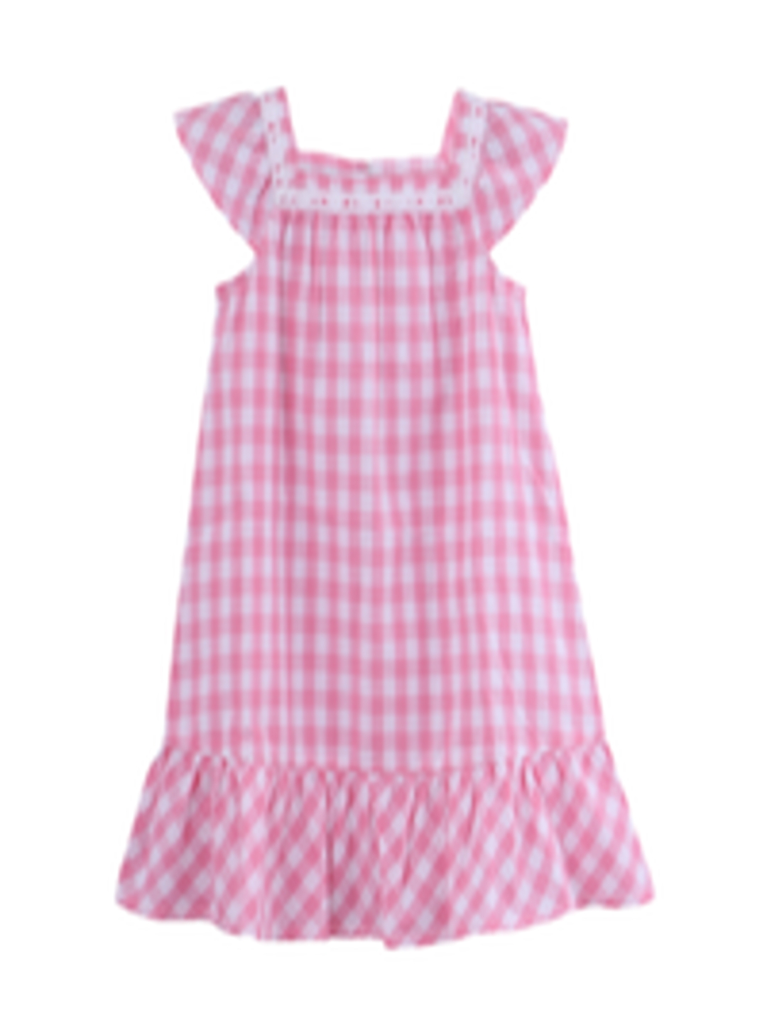 Buy Beebay Girls Pink Checked A Line Dress - Dresses for Girls 11432226