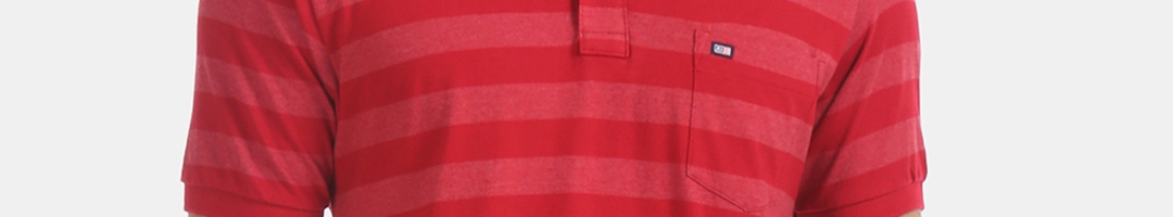 Buy Arrow Sport Men Red Striped Polo Collar T Shirt - Tshirts for Men ...