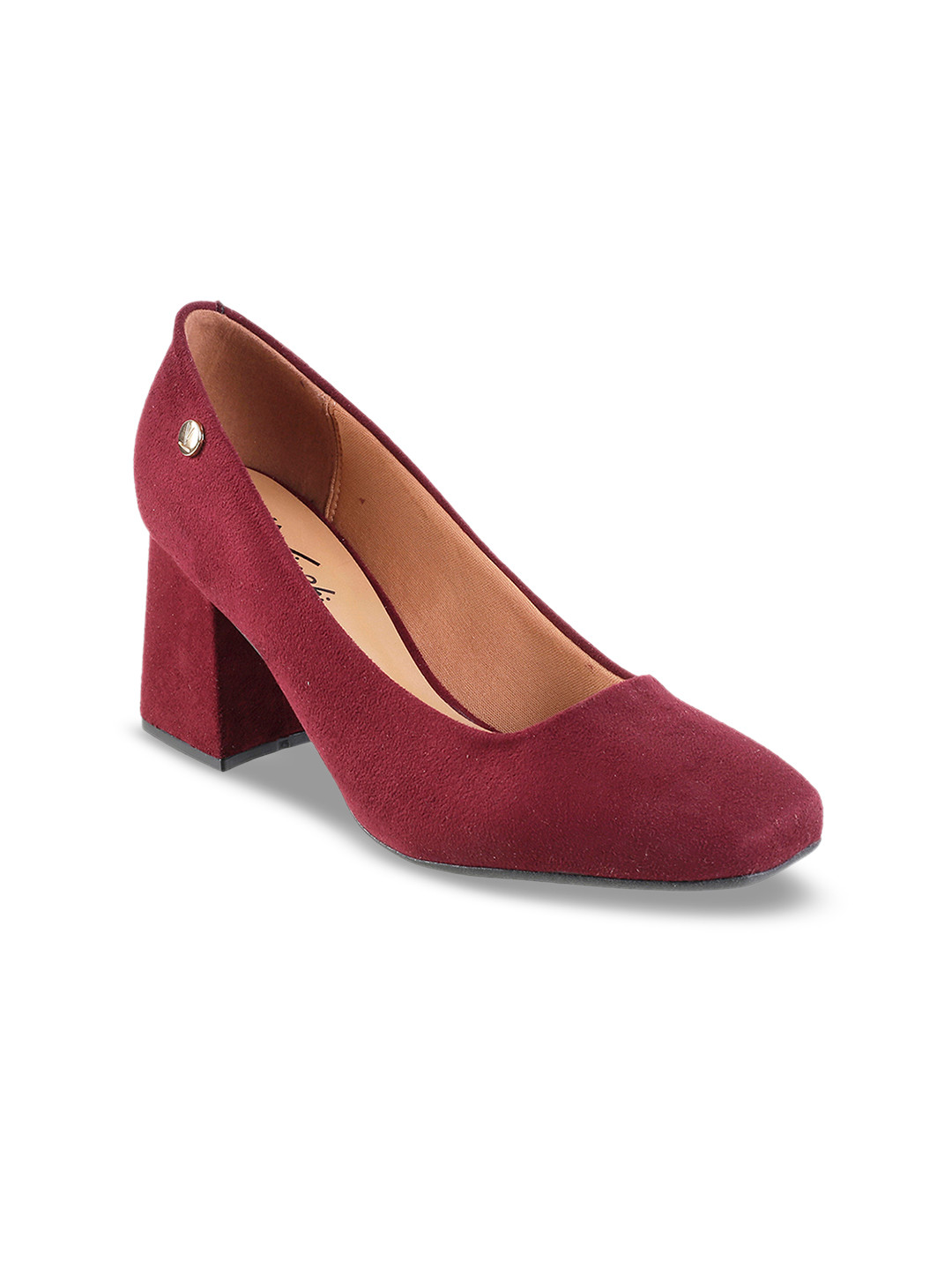Buy Metro Women Maroon Solid Pumps Heels for Women 11282158 Myntra