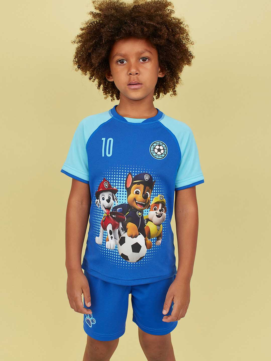 Buy H&M Boys Blue Printed Football Kit Clothing Set for Boys 11290494 Myntra