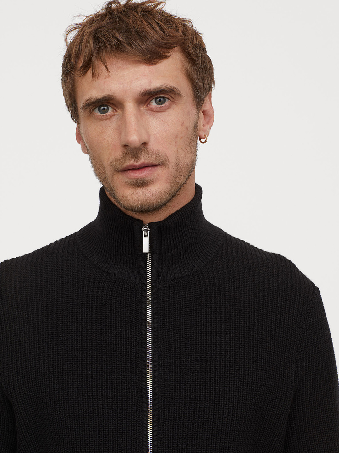 Buy H&M Men Black Zipped Cardigan Sweaters for Men 11290404 Myntra