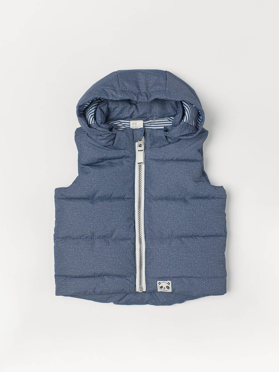 Buy H&M Infant Blue Padded Hooded Gilet Jackets for Unisex Kids 11291938 Myntra