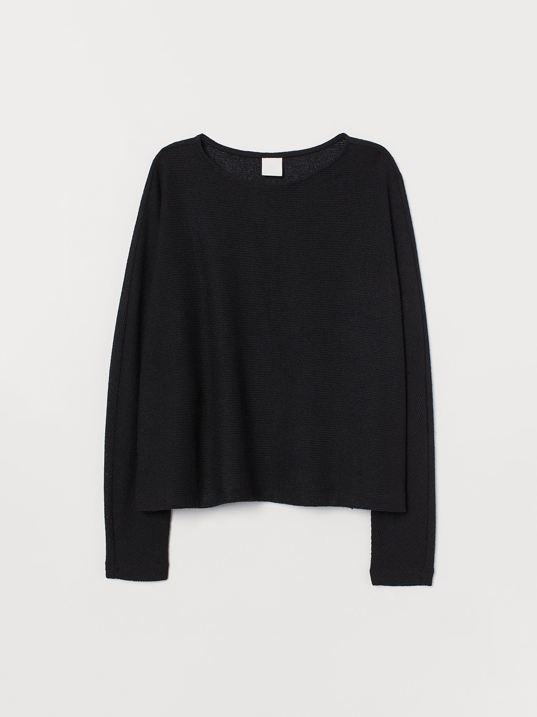 Buy H&M Women Black Solid Dolman Sleeved Top - Tops for Women 11301232 ...