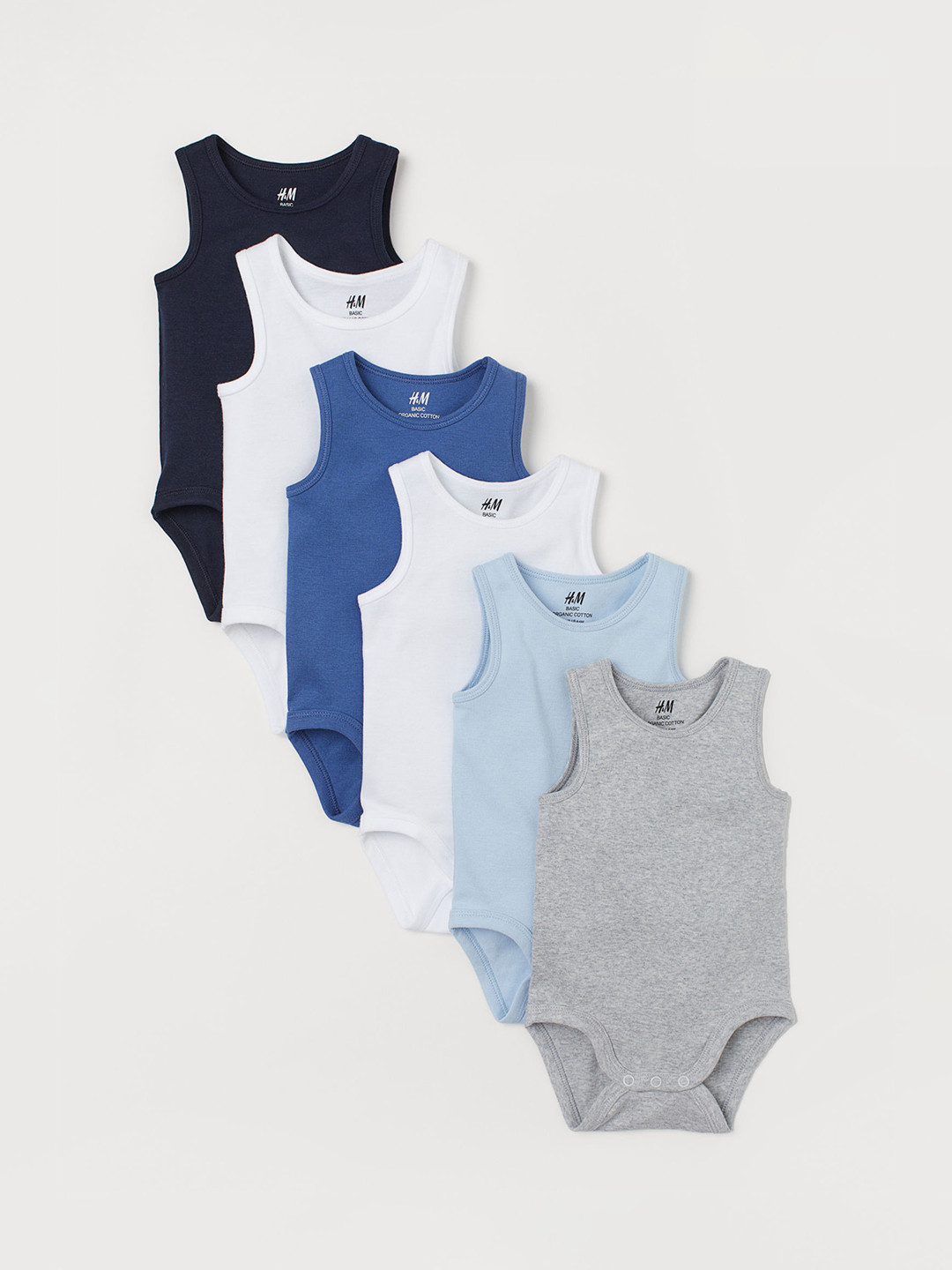Buy H&M Boys 6 Pack Sleeveless Bodysuits Bodysuit for Boys 11301052