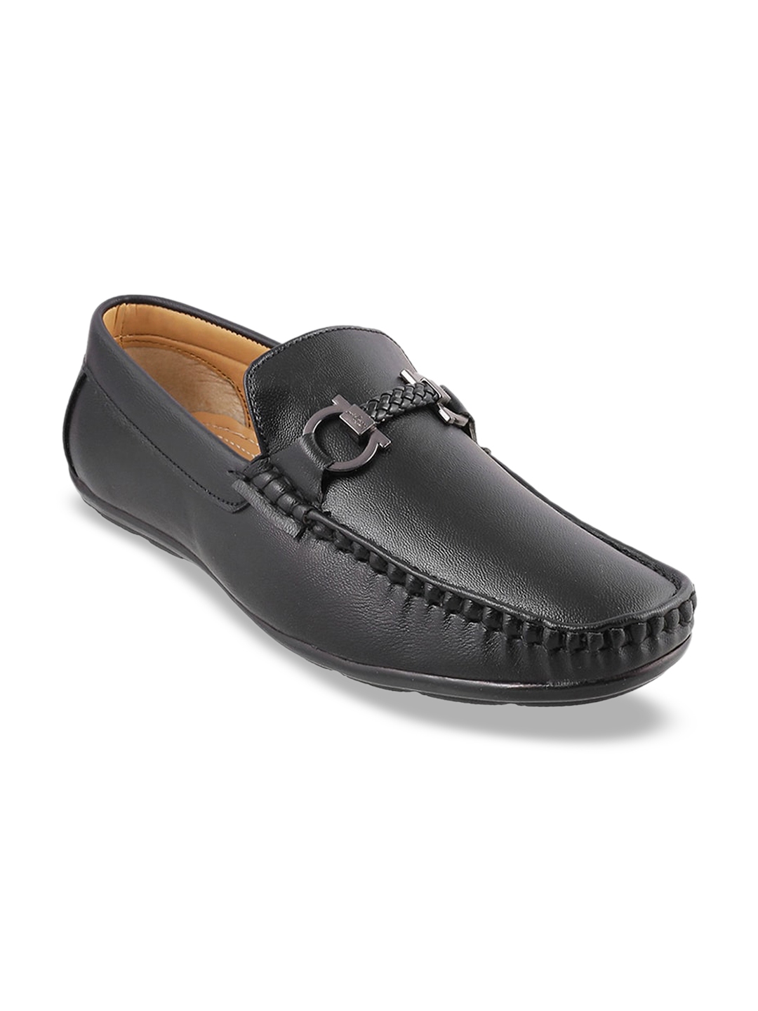 Buy WALKWAY By Metro Men Black Loafers - Casual Shoes for Men 12588578 ...