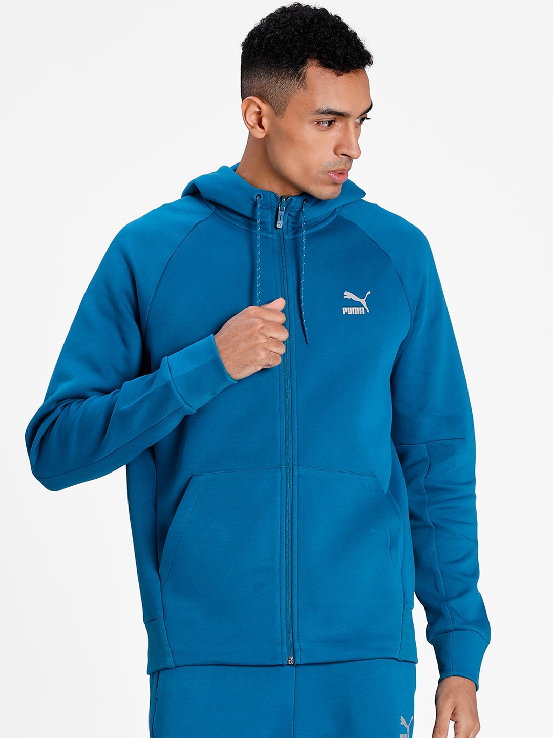 puma full sleeve colorblock men's sweatshirt