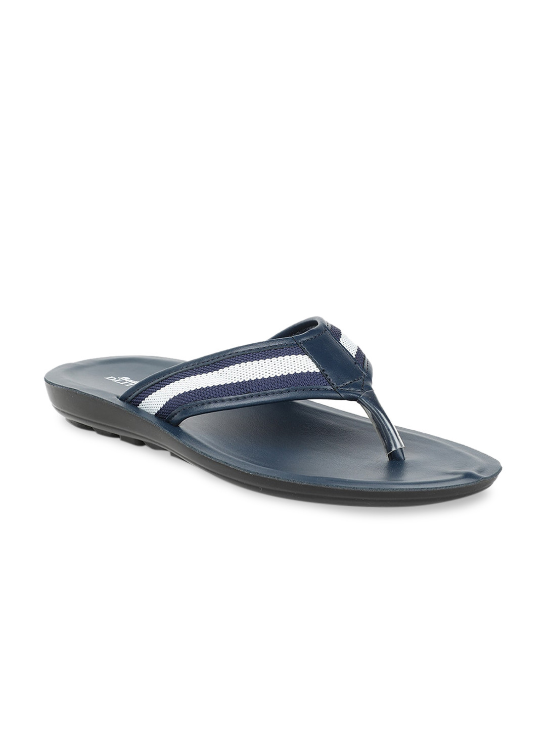 blue and white chappal