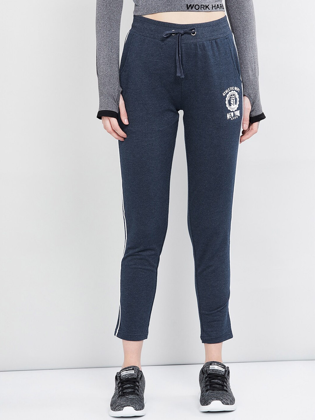 blue track pants women's