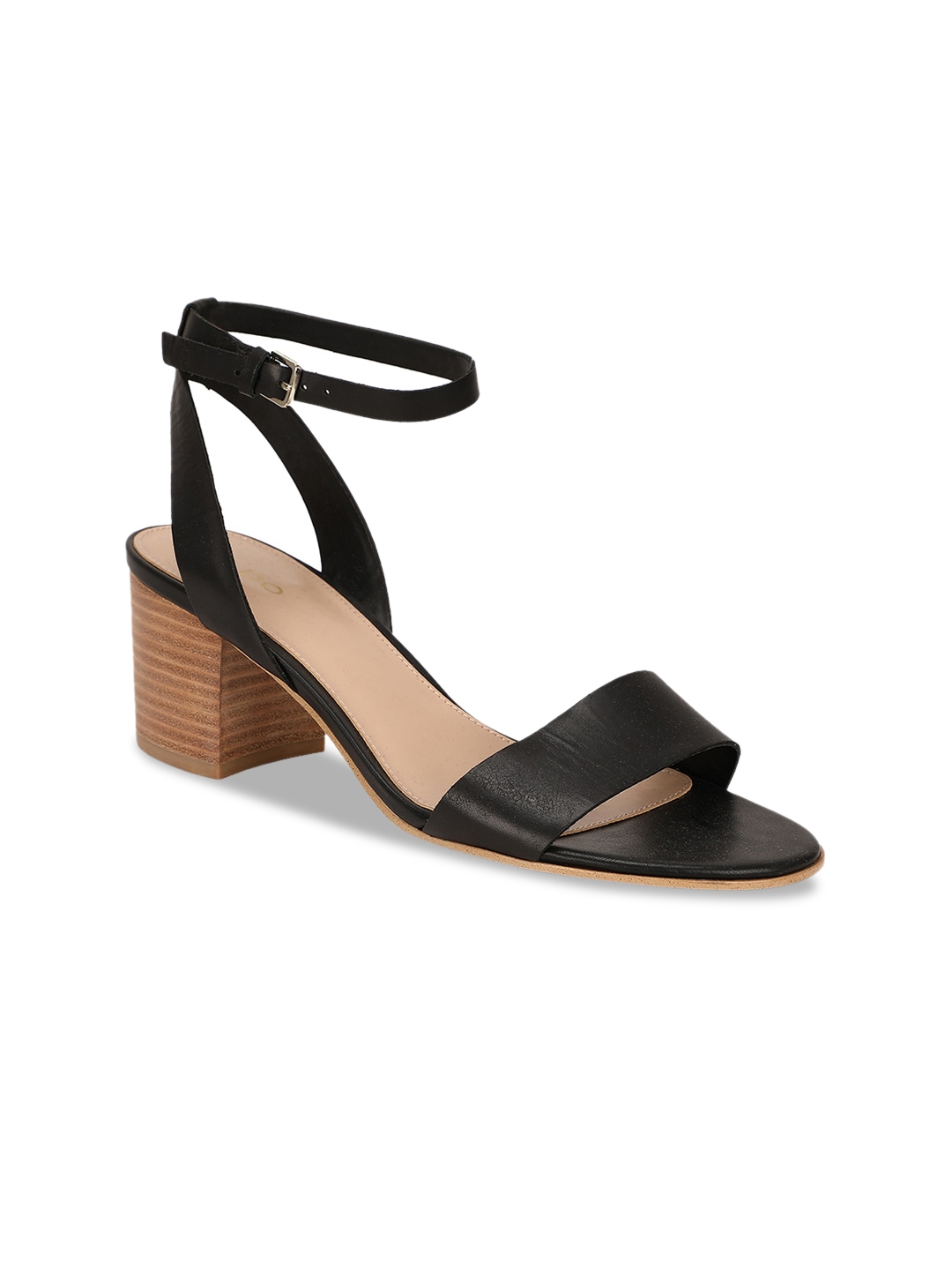 aldo black block heels