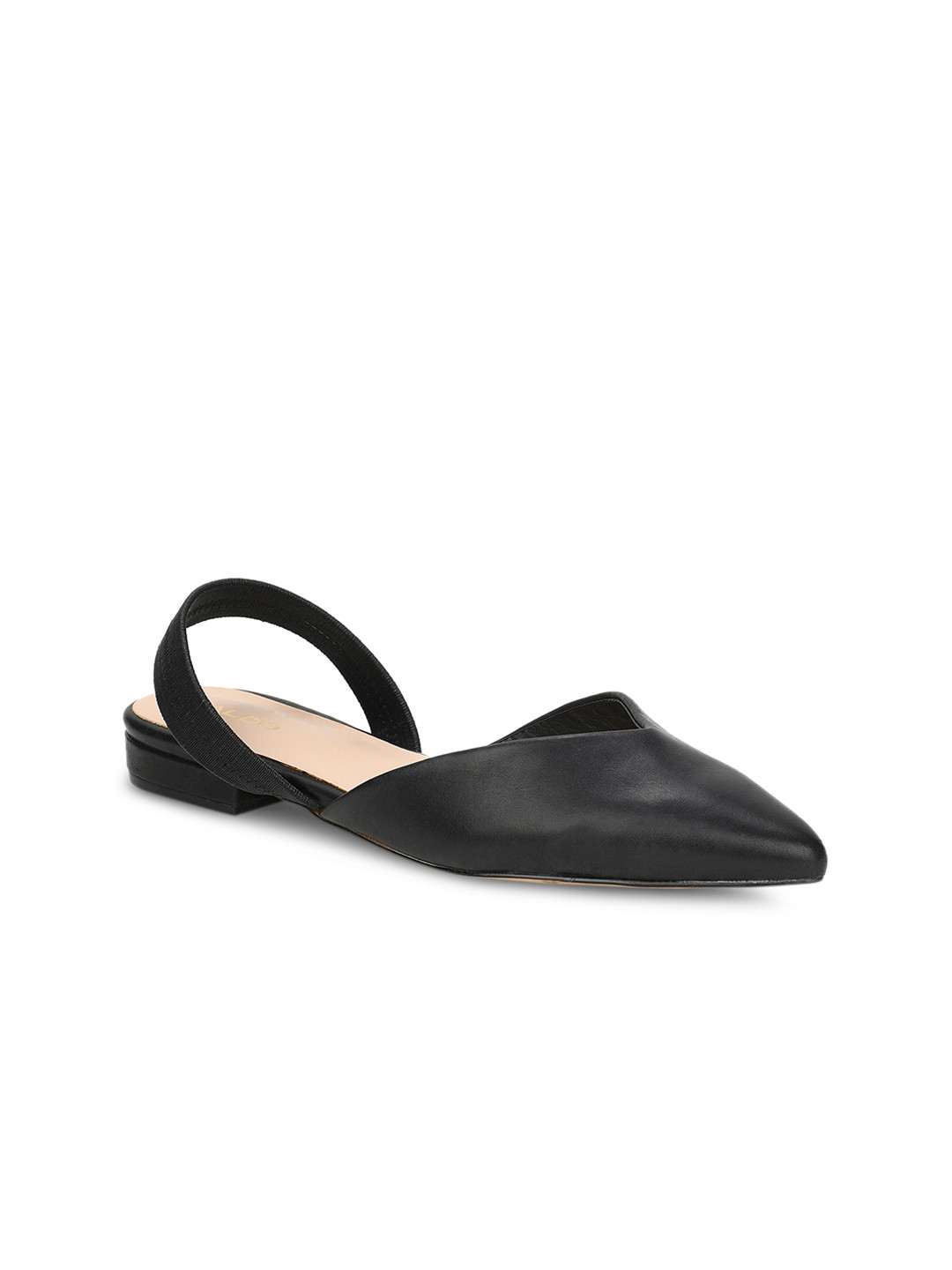 Buy ALDO Women Black Solid Leather Mules - Flats for Women 12747714 ...