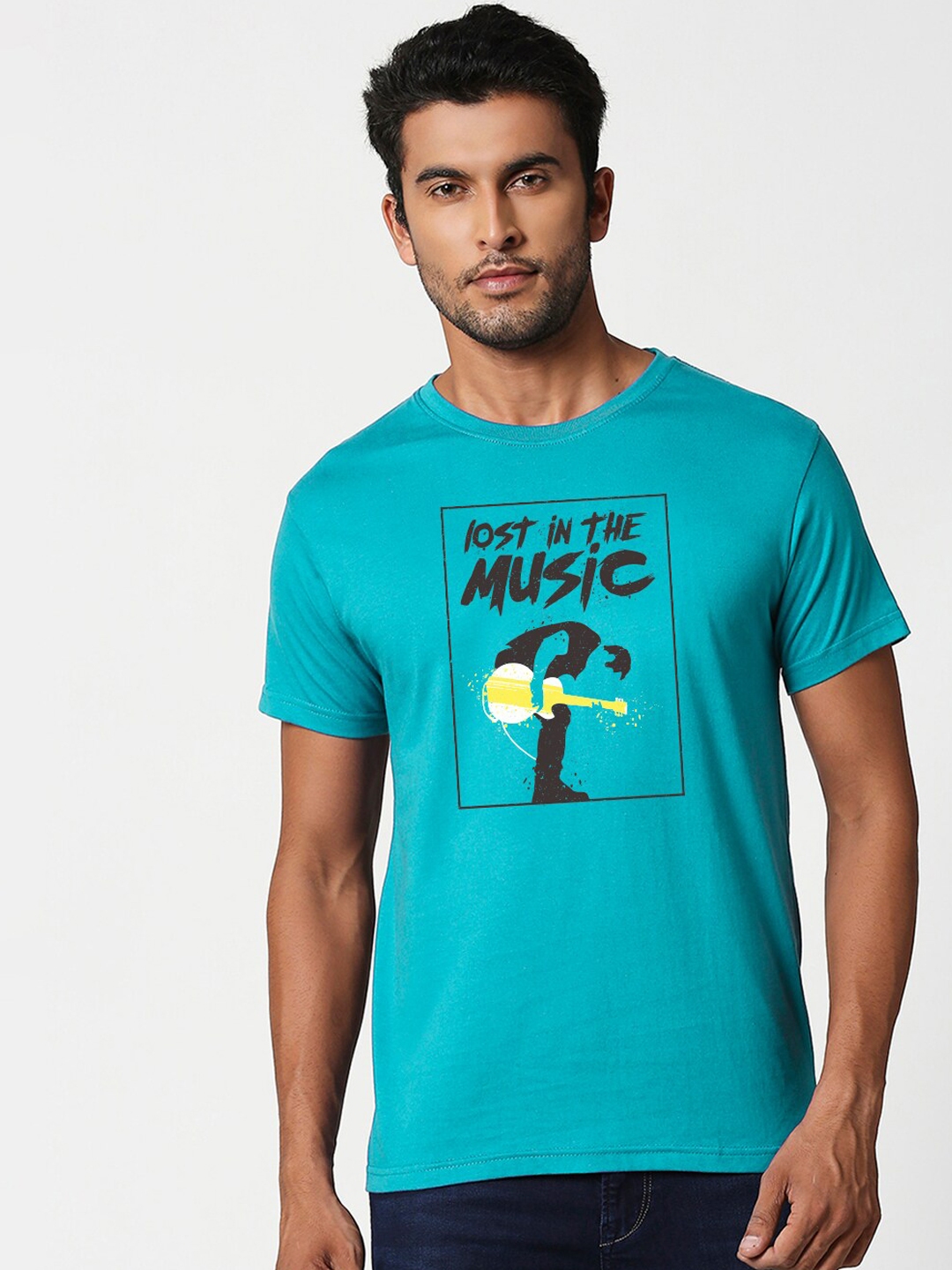 Buy Bewakoof Men Blue Printed Round Neck T Shirt Tshirts For Men 12753746 Myntra Buy Bewakoof Men Blue Printed Round Neck T Shirt Tshirts For Men 12753746 Myntra