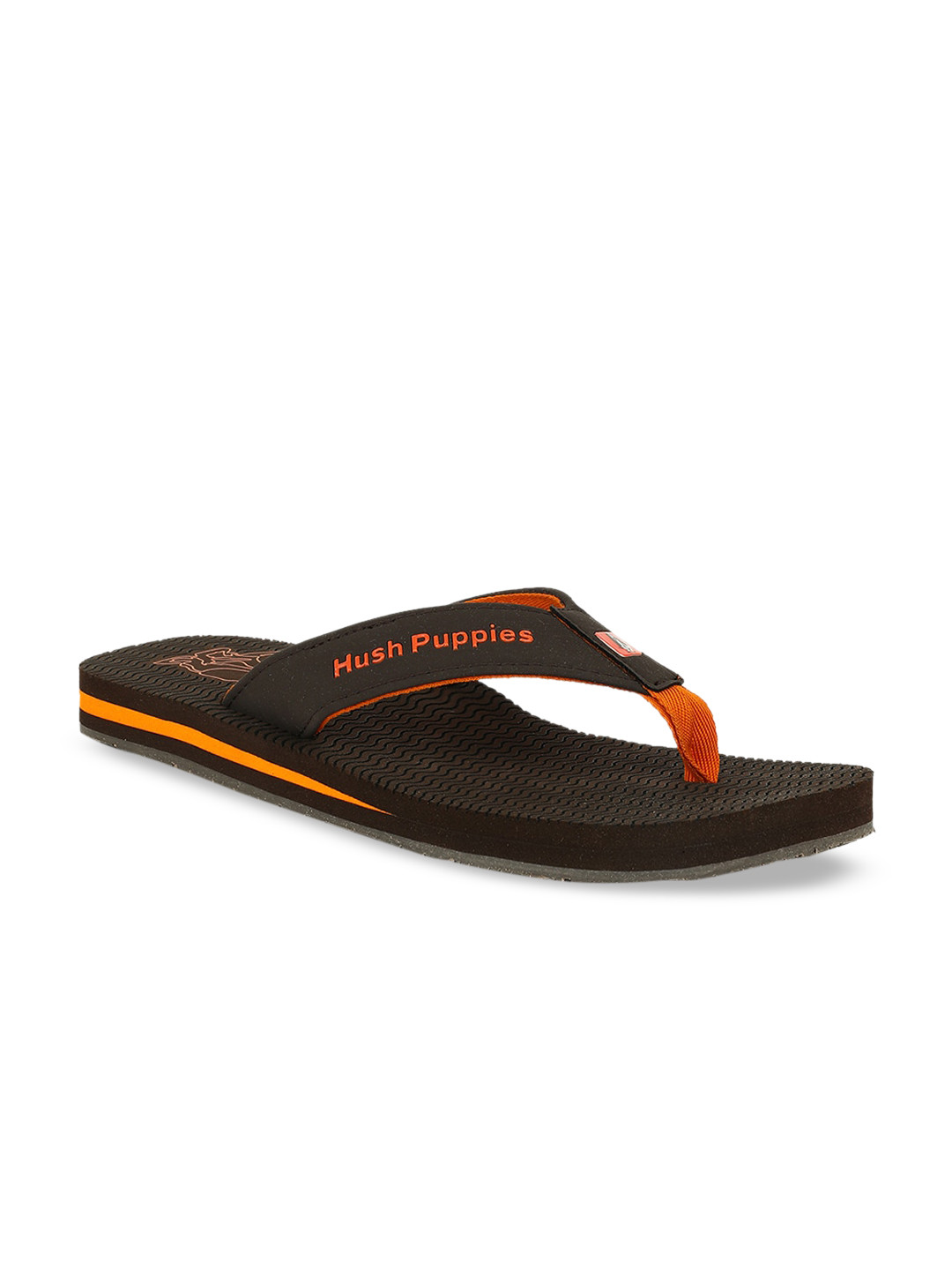 Buy Hush Puppies Men Brown Colourblocked Thong Flip Flops - Flip Flops for Men 12750802 | Myntra