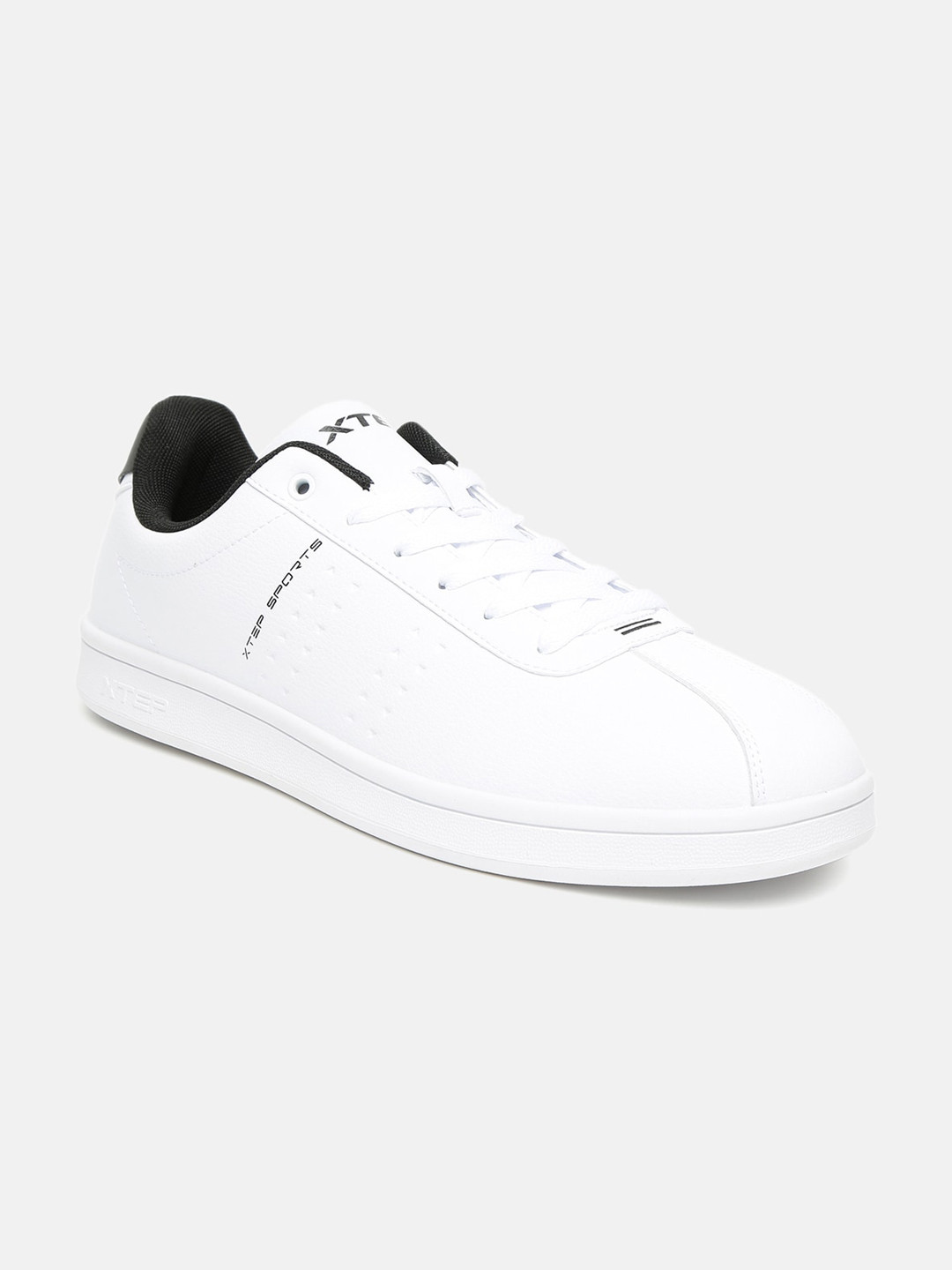 xtep white solid basketball shoes
