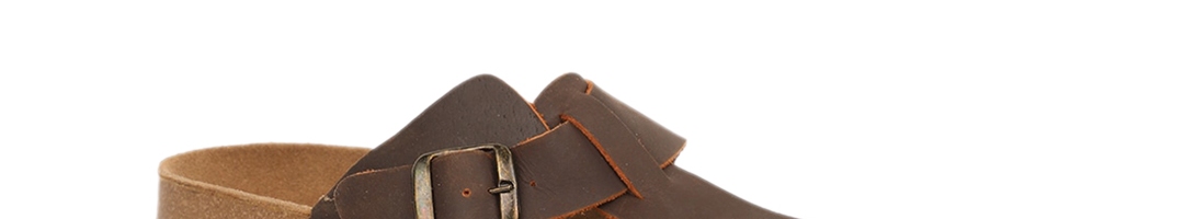 Buy Bata Men Brown Leather Comfort Sandals - Sandals for Men 12760852 ...