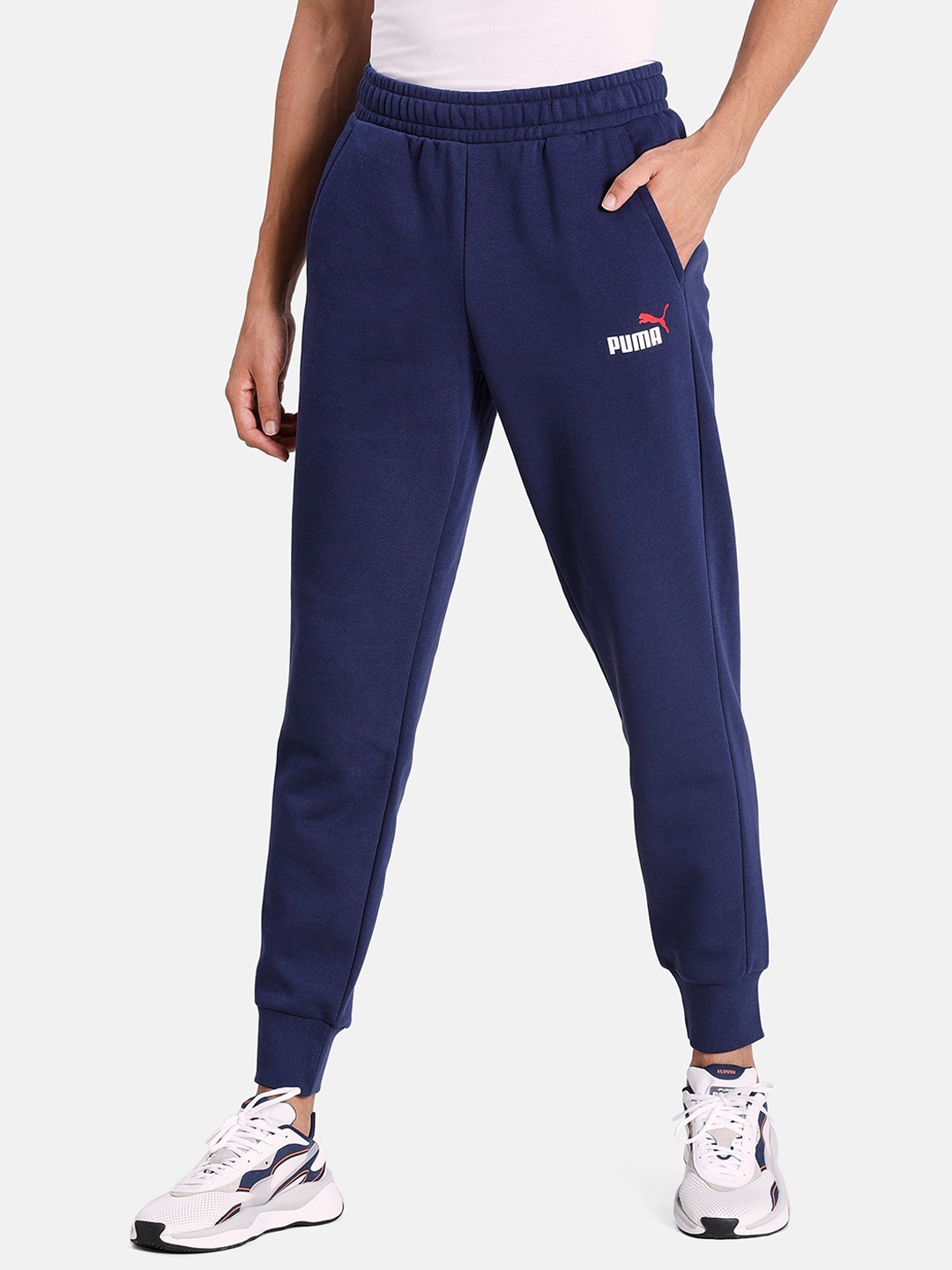 navy blue puma sweatpants