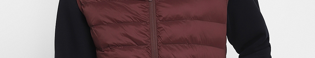 Buy METTLE Men Maroon Solid Puffer Jacket - Jackets for Men 12791338 ...