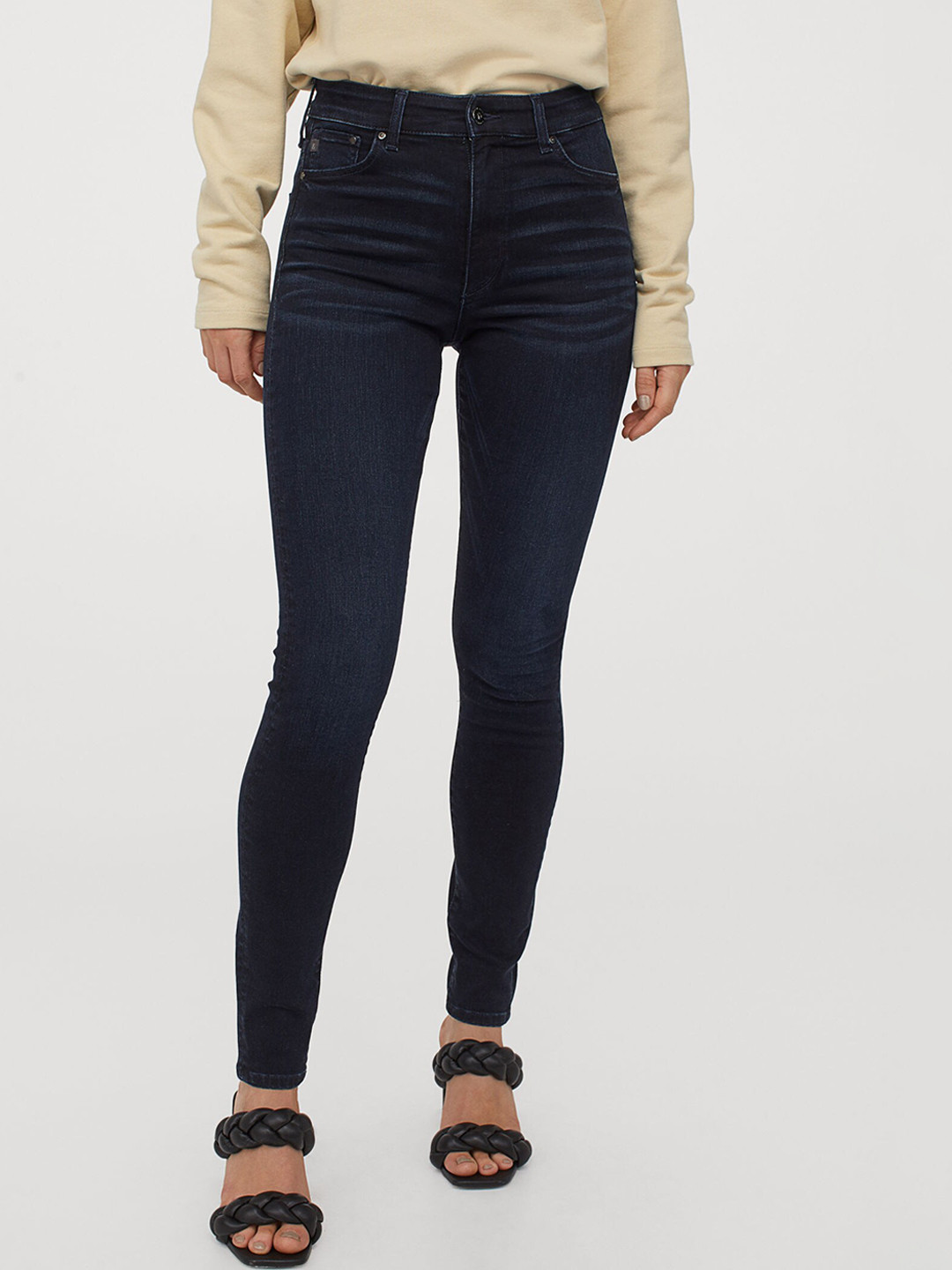 Buy H&M Women Blue Shaping High Jeans Jeans for Women 12785240 Myntra