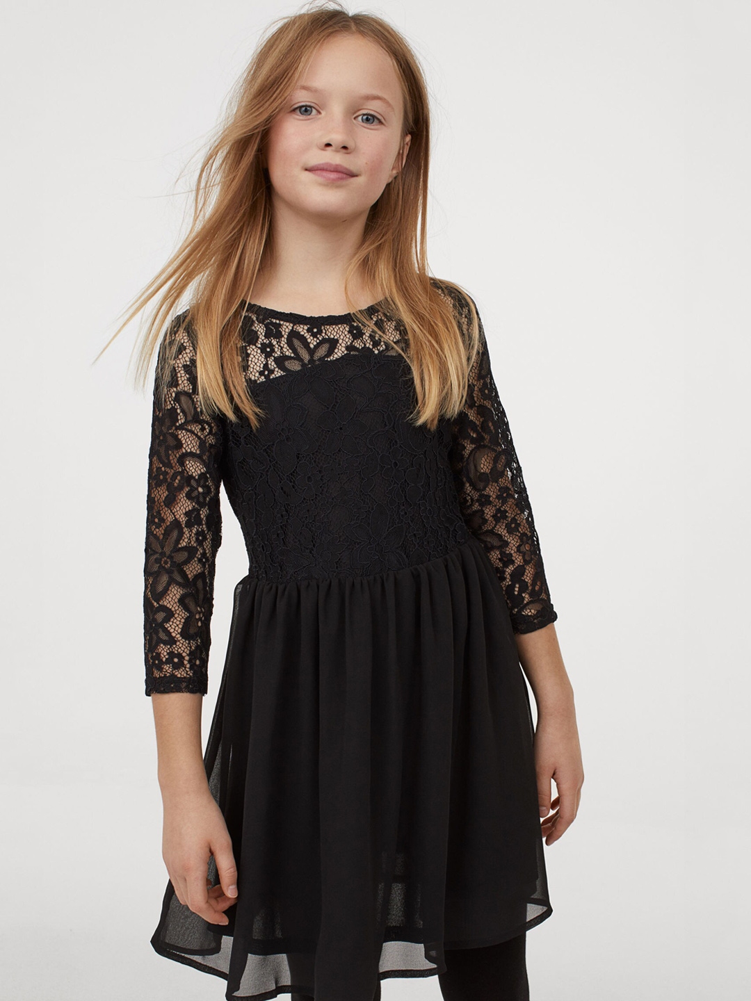 Buy H&M Girls Black Lace Dress Dresses for Girls 12785098 Myntra