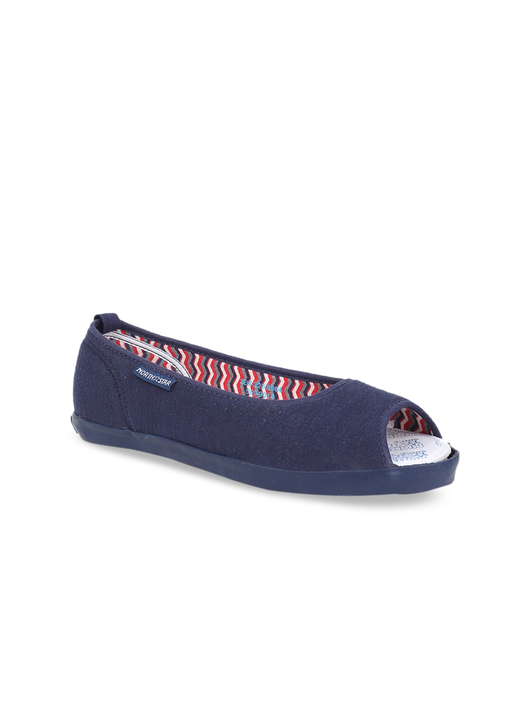womens navy blue flats