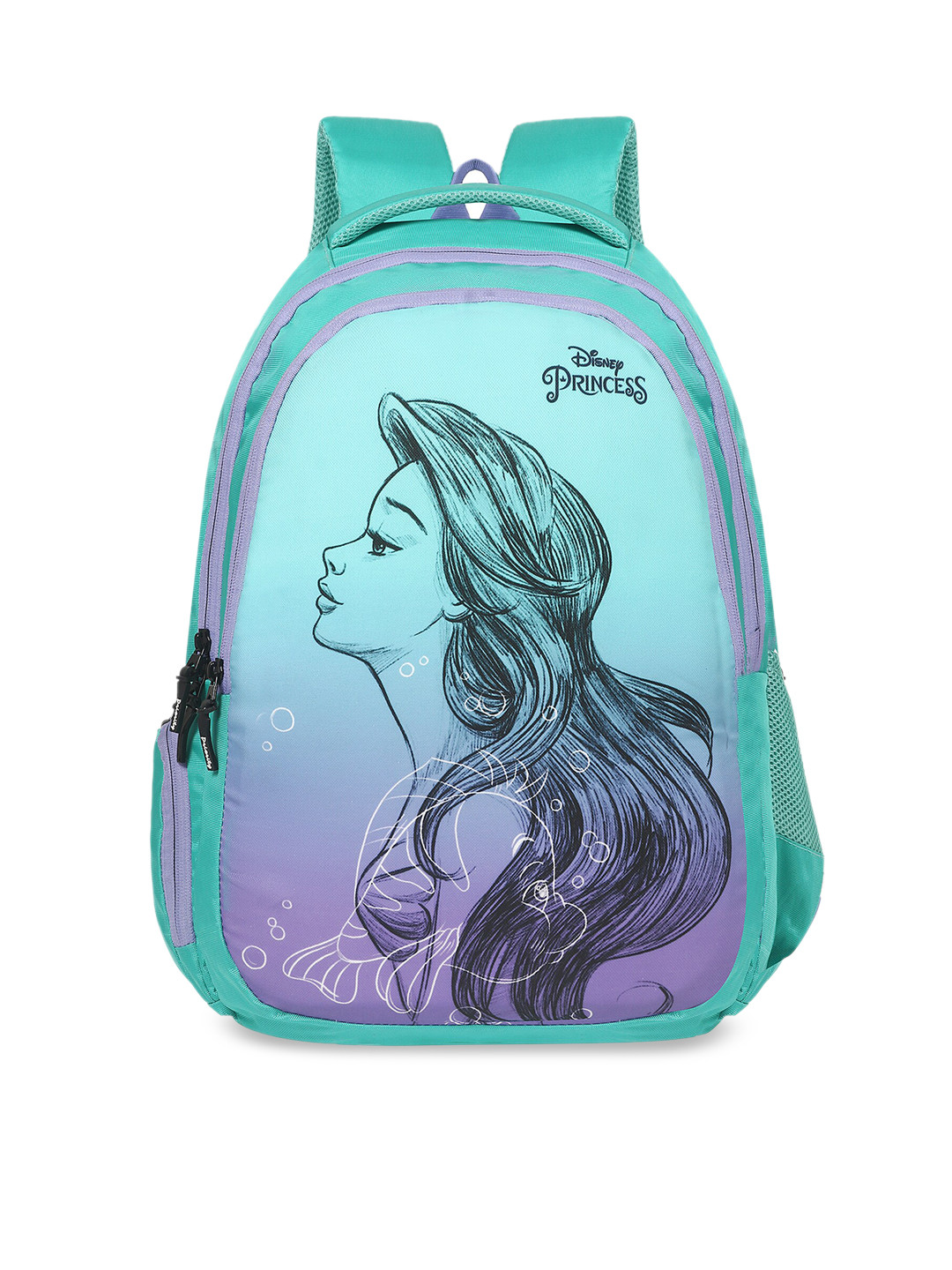 pink and turquoise backpack