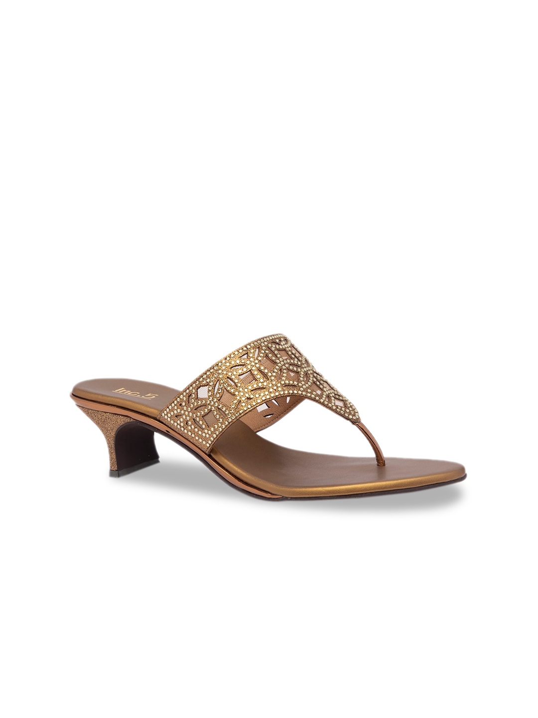 gold square toe block heels