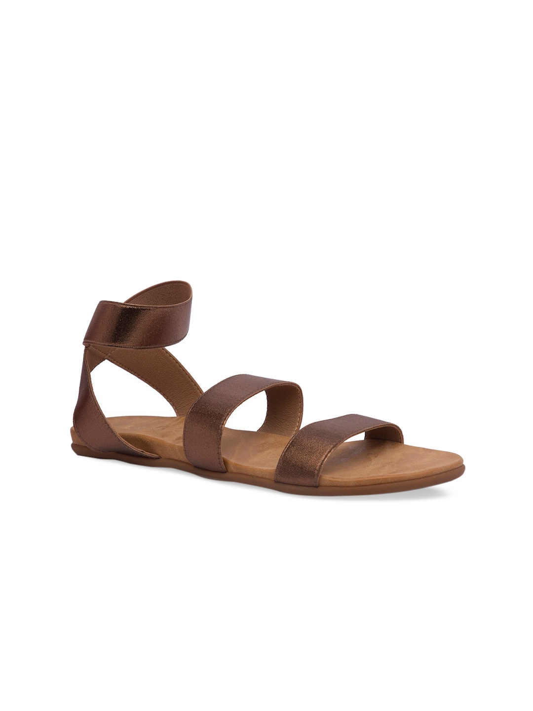 brown closed toe flats