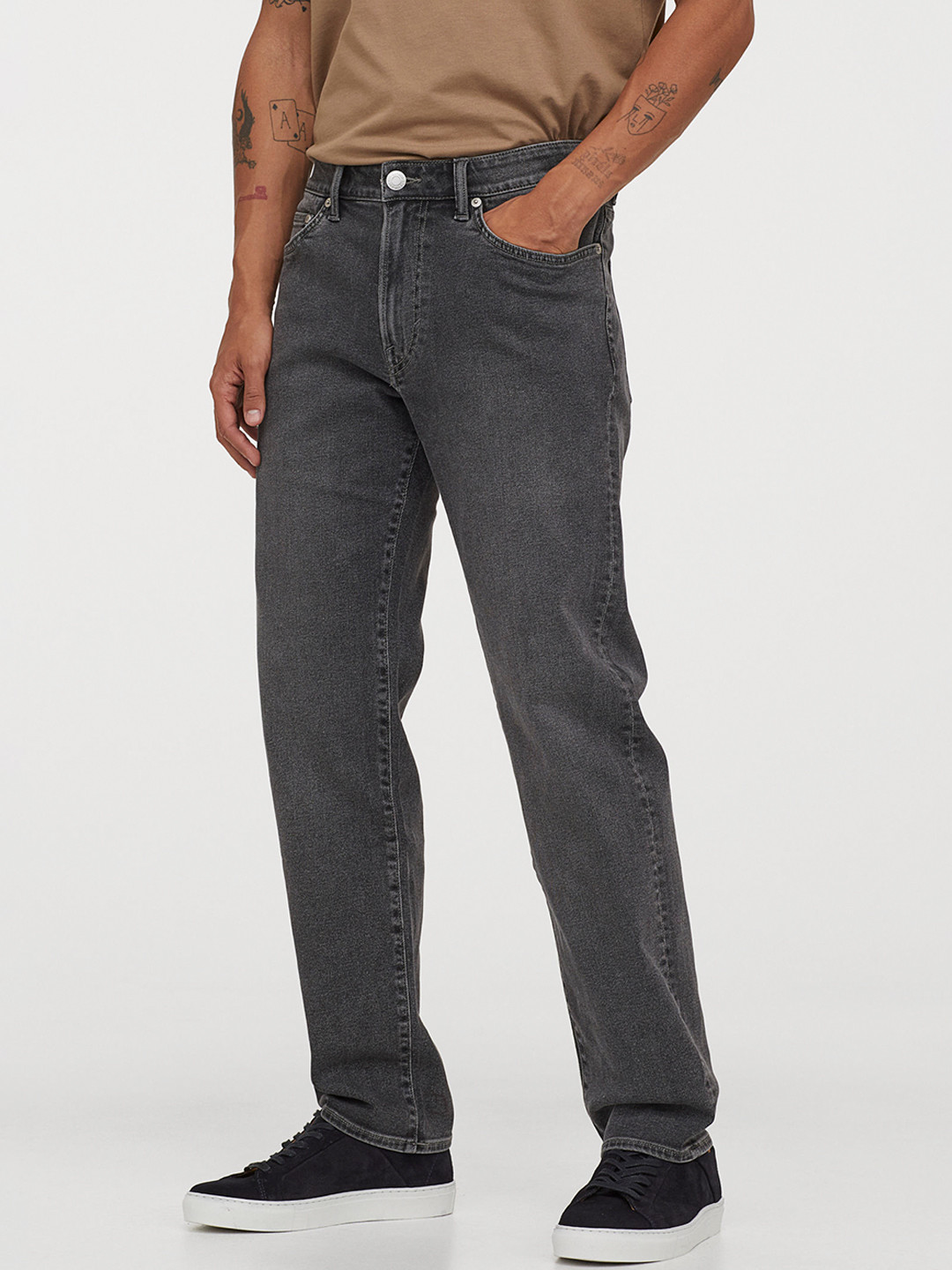 Buy H&M Men Grey Regular Jeans Jeans for Men 12824132 Myntra