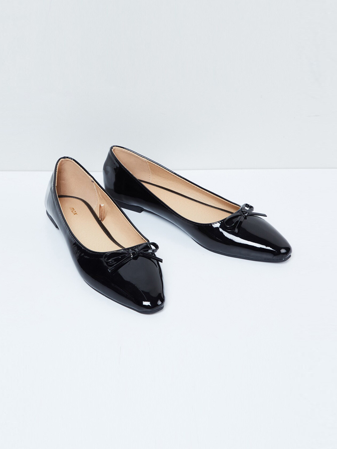 Buy Max Women Black Solid Pumps Flats for Women 12833258 Myntra