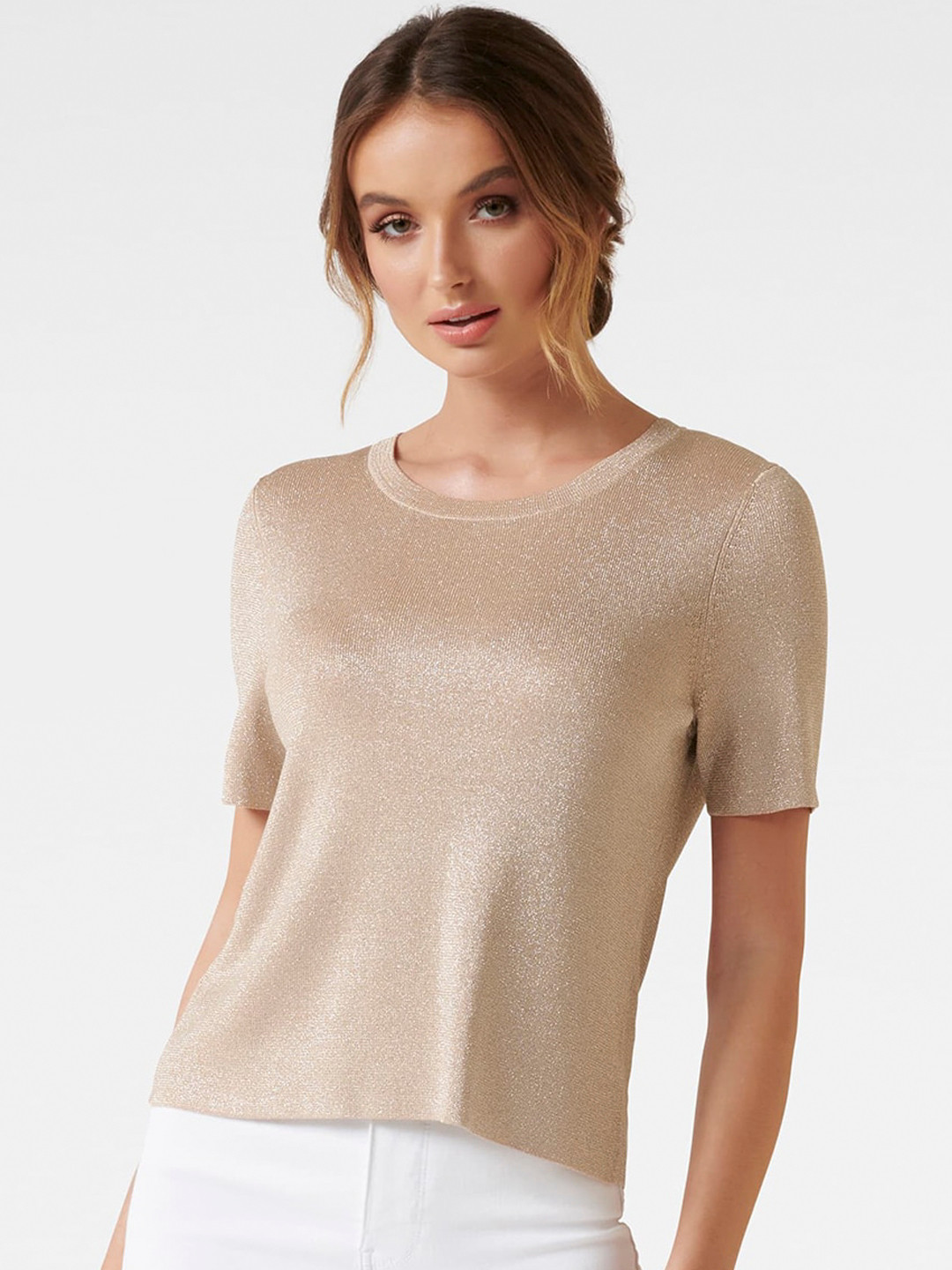 Buy Forever New Women Beige Solid Top Tops for Women 12842644 Myntra