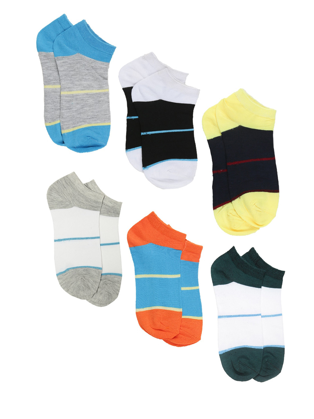 Buy Dollar Men Pack Of 6 Assorted Ankle Length Socks Socks for Men