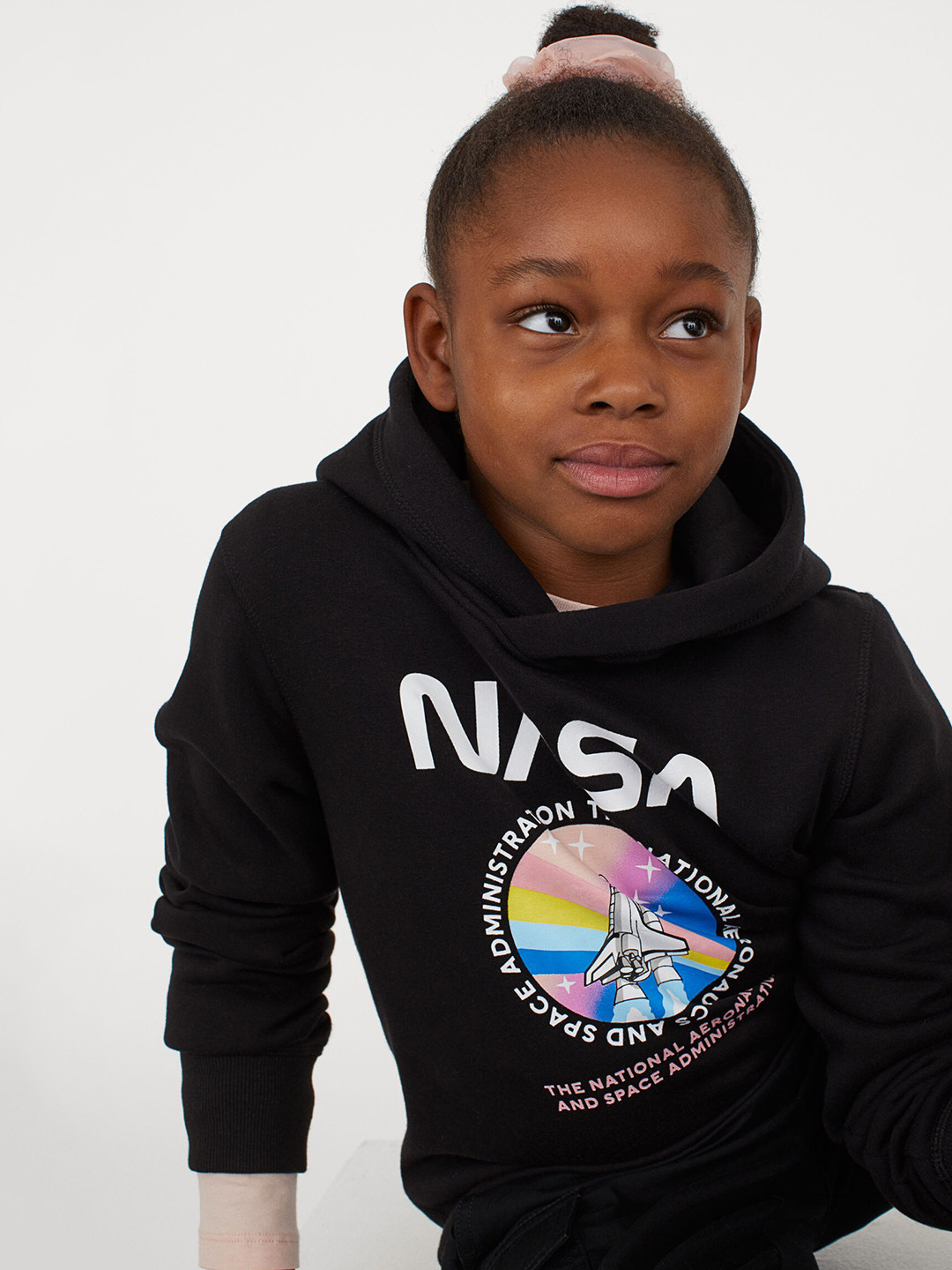 H&m nasa hoodie black Clearance