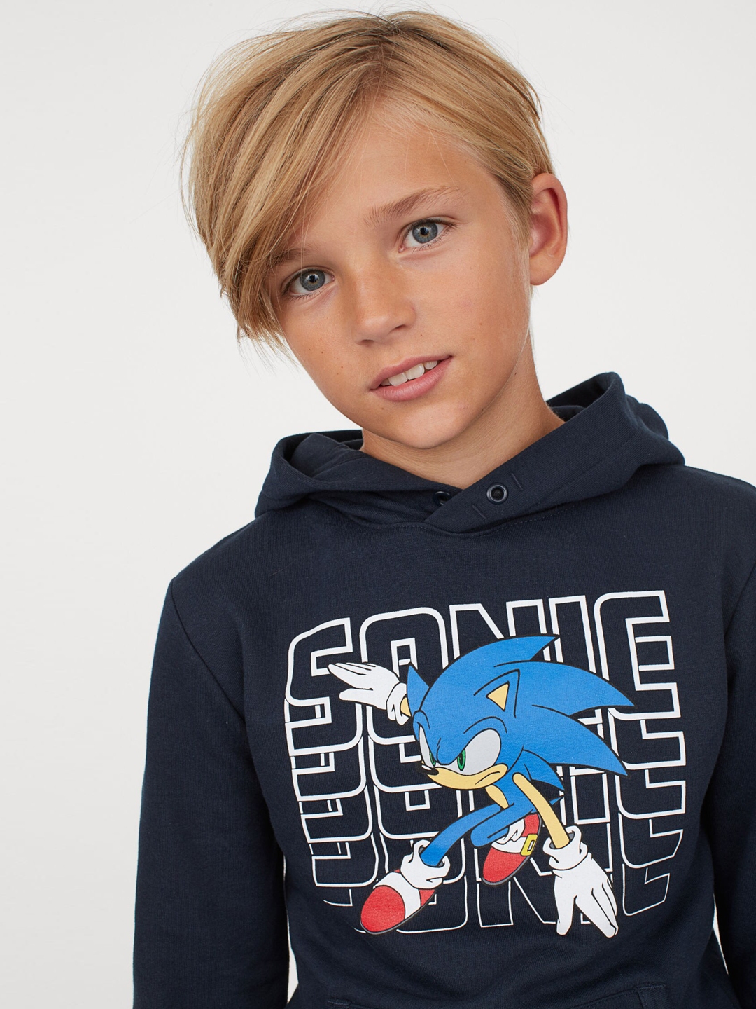 Buy H&M Boys Blue Printed Hoodie - Sweatshirts for Boys 12673968 | Myntra