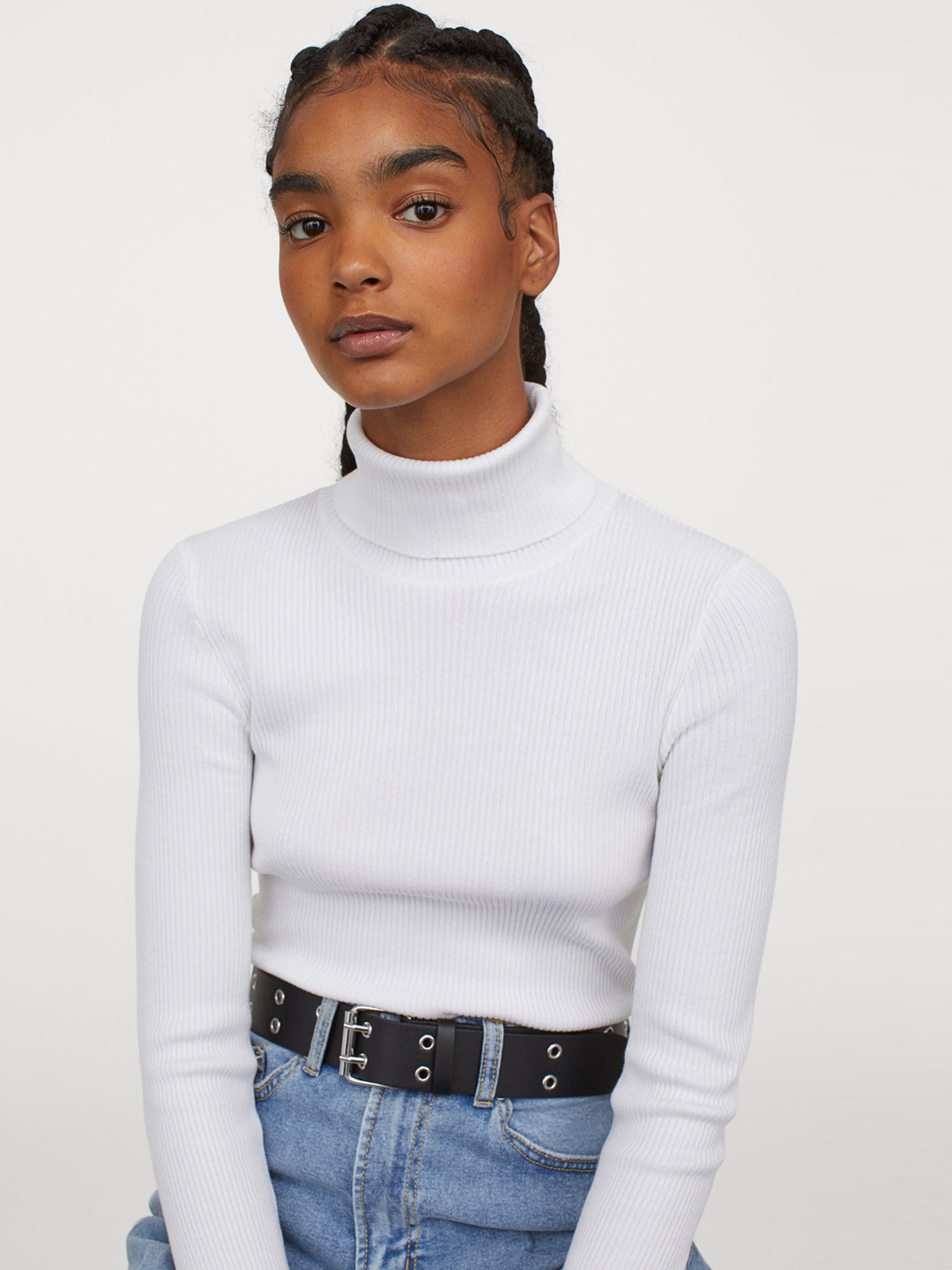 ladies poloneck jumper