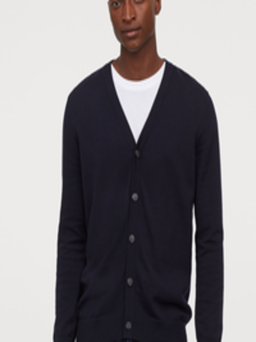 Buy H&M Men Blue Cotton Cardigan - Sweaters for Men 12675532 | Myntra