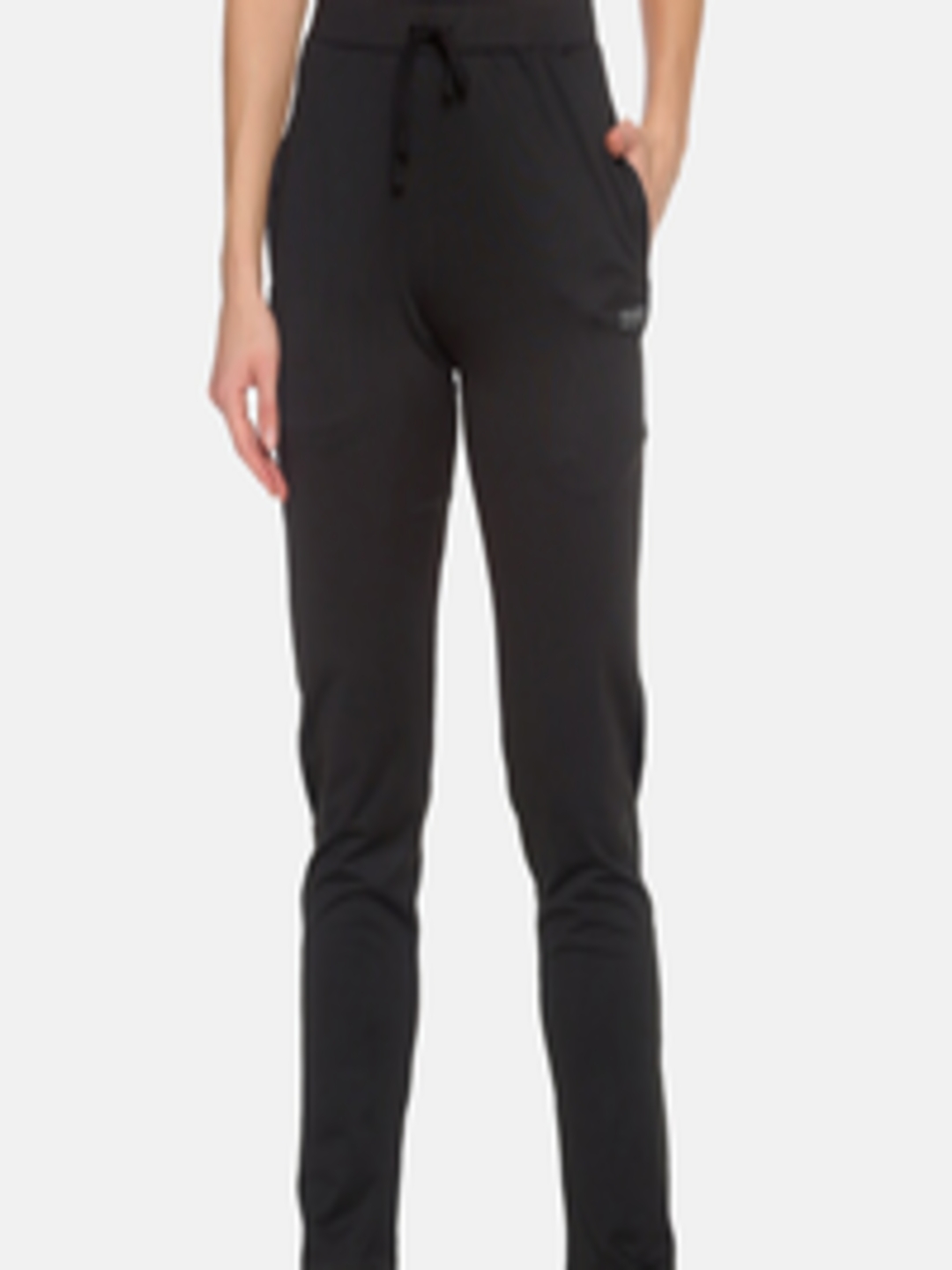 Buy FEMEA Women Black Solid Track Pants - Track Pants for Women ...