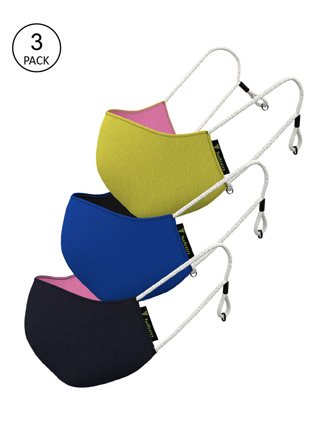 Buy Van Heusen Multicolour Pack Of 3 Outdoor Masks Outdoor Masks for