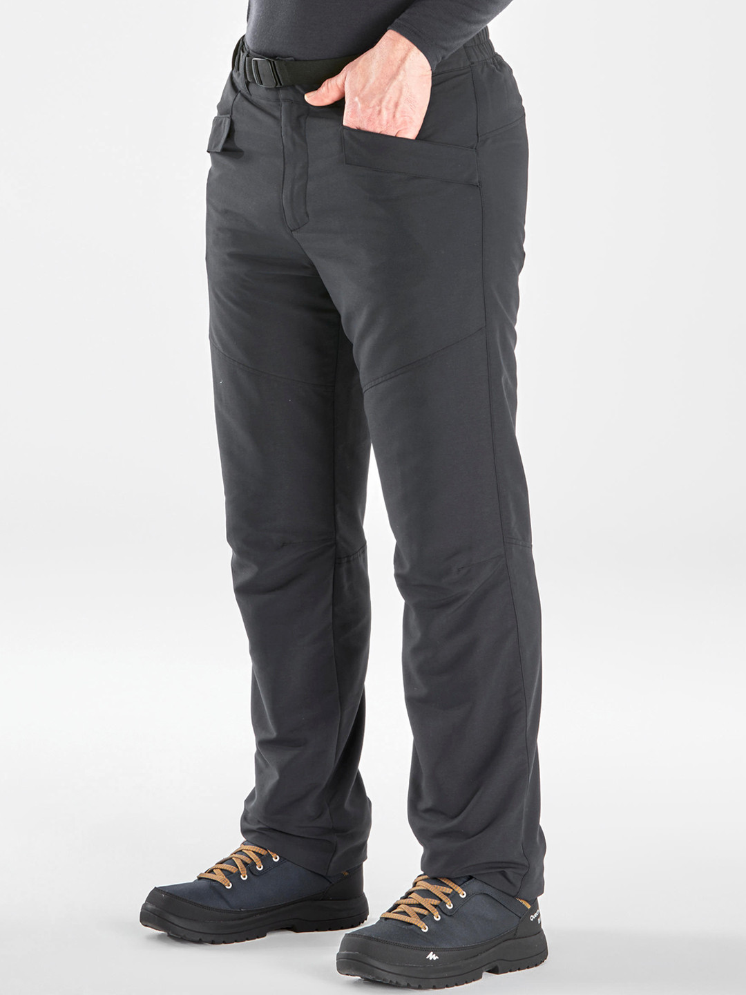 Buy Quechua By Decathlon Men Black Warm Snow Hiking Trousers Trousers