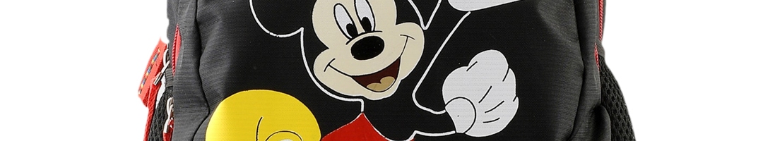 Buy Kuber Industries Unisex Kids Black Mickey Mouse Printed Backpack ...