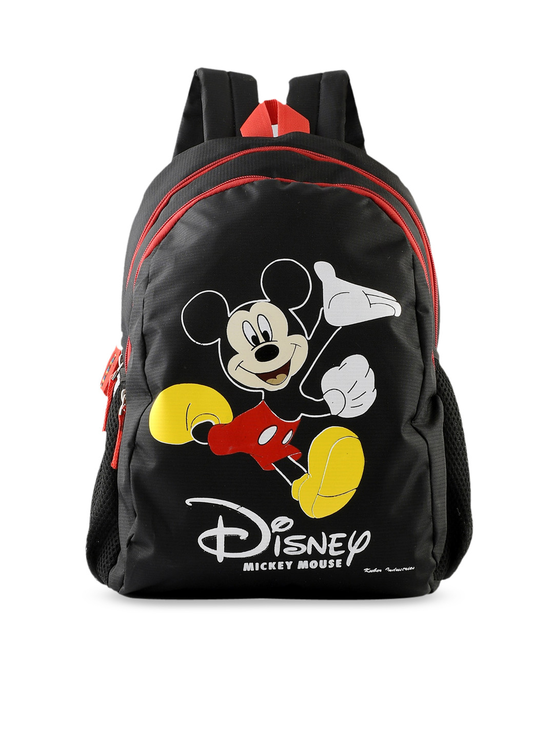 Buy Kuber Industries Unisex Kids Black Mickey Mouse Printed Backpack