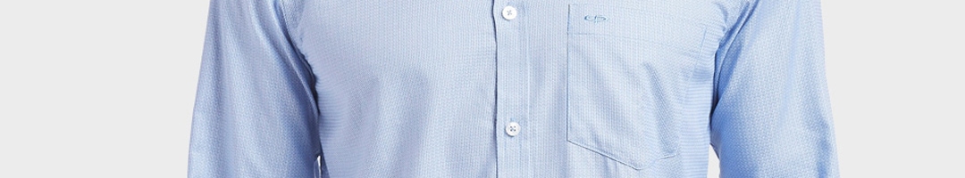 Buy ColorPlus Men Blue Regular Fit Solid Casual Shirt - Shirts for Men ...
