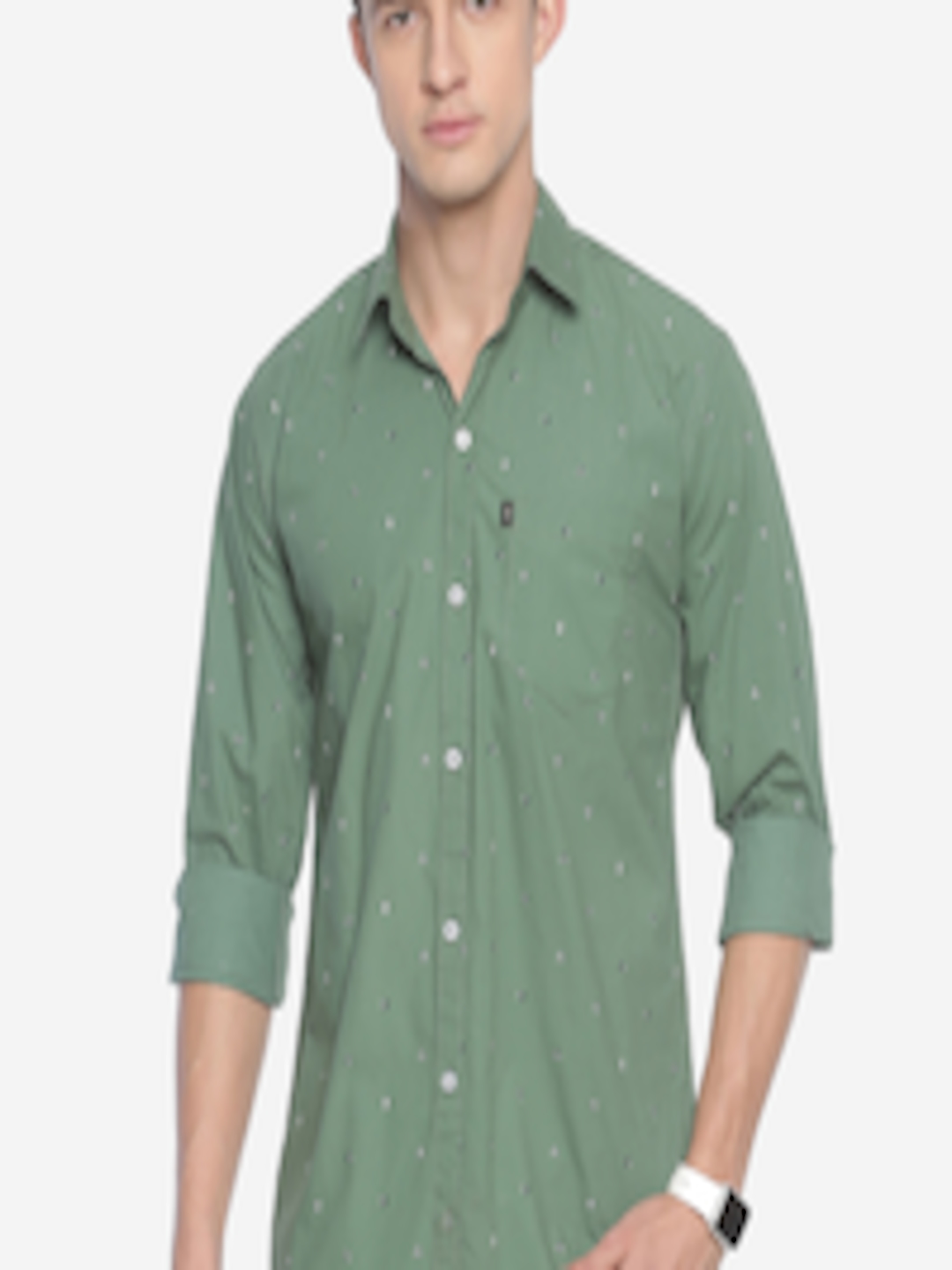 Buy LEVIZO Men Green Premium Regular Fit Printed Casual Shirt - Shirts ...