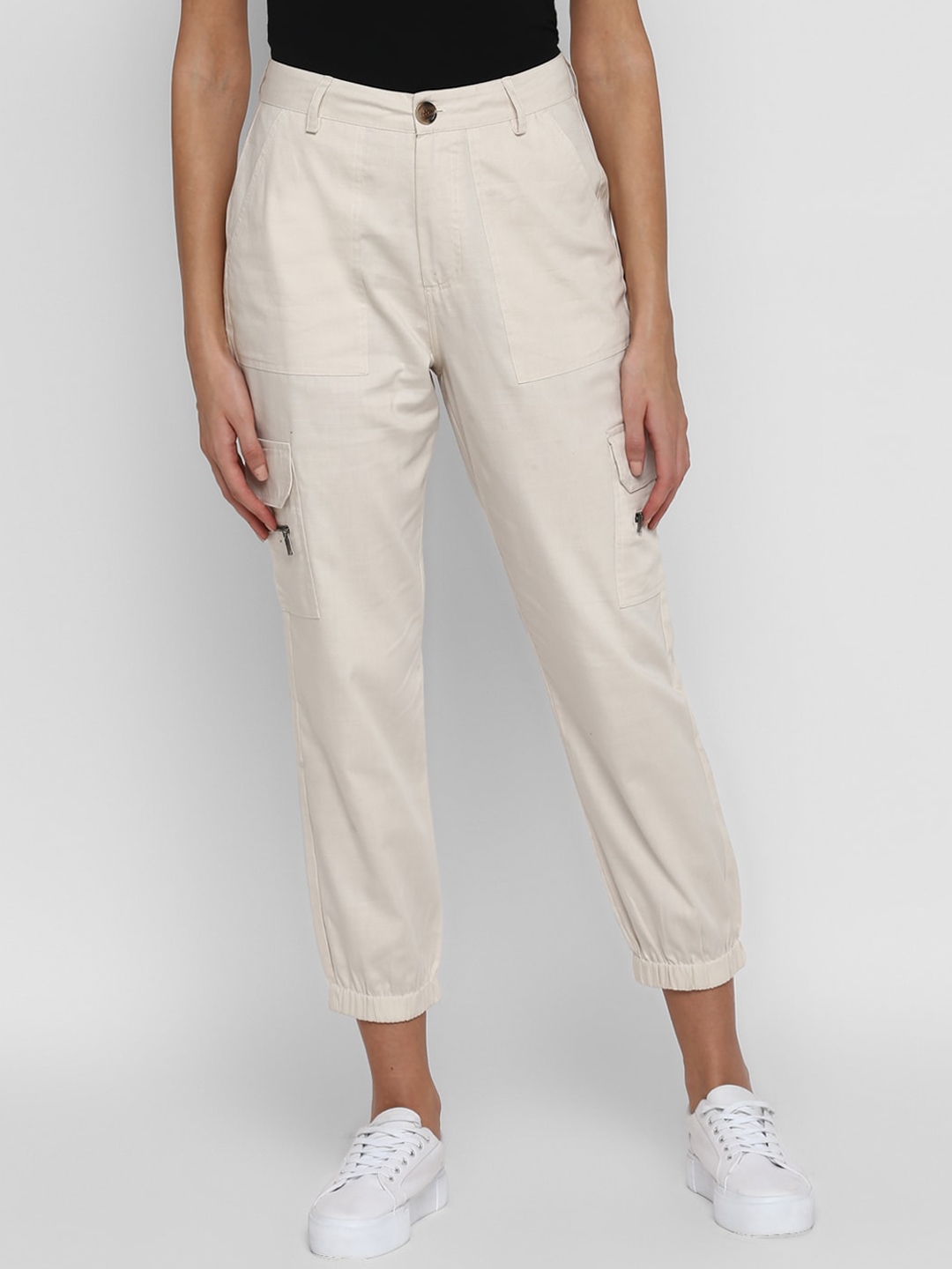 beige jogger pants womens
