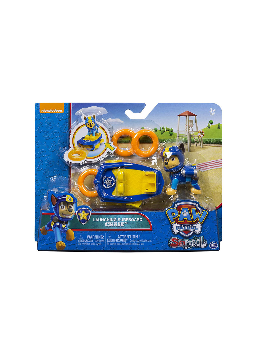 Buy PAW PATROL Unisex Kids Blue & Yellow Sea Patrol Light Up Chase With ...