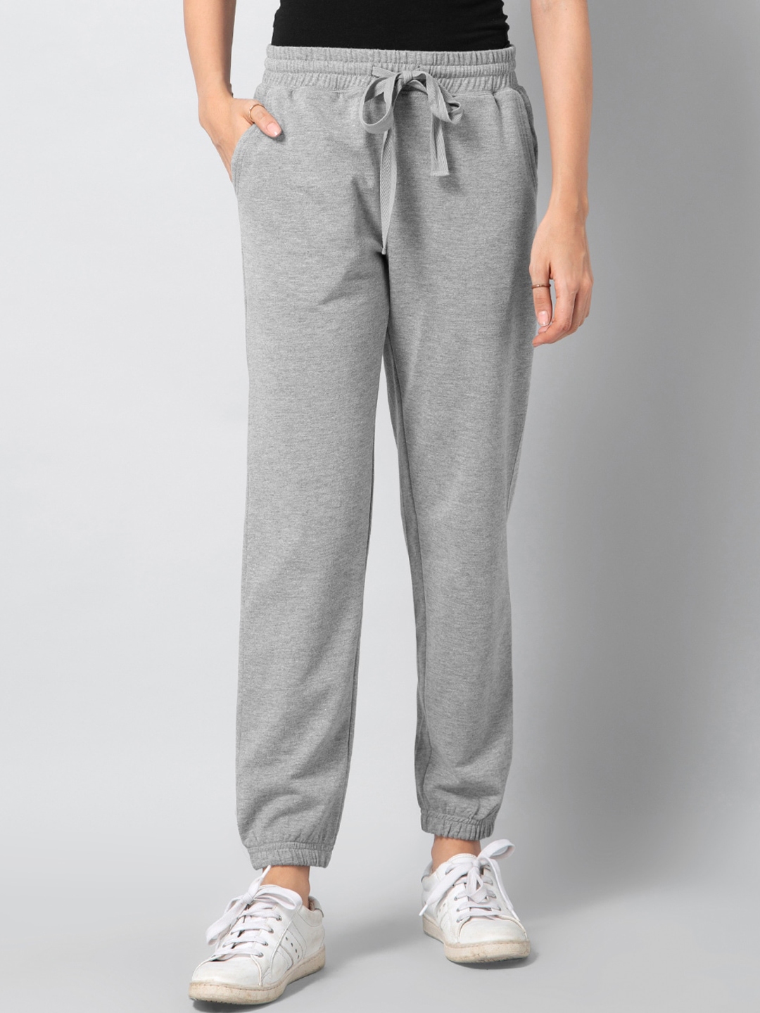 slim fit grey joggers womens