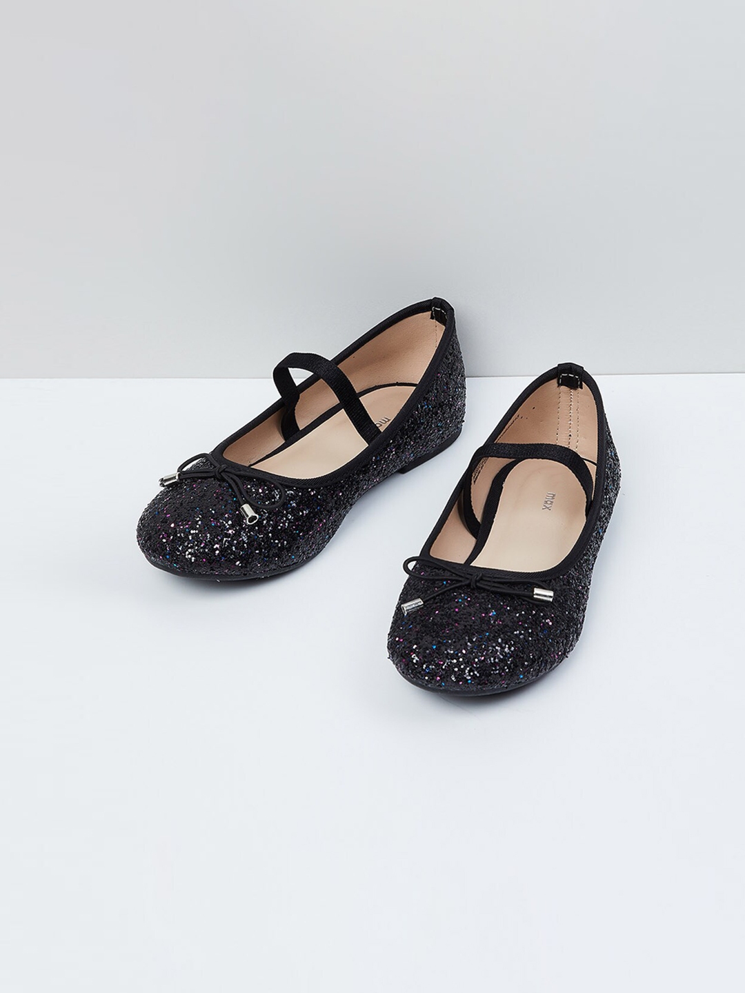 Buy Max Girls Black Embellished PU Mary Janes - Flats for Girls ...