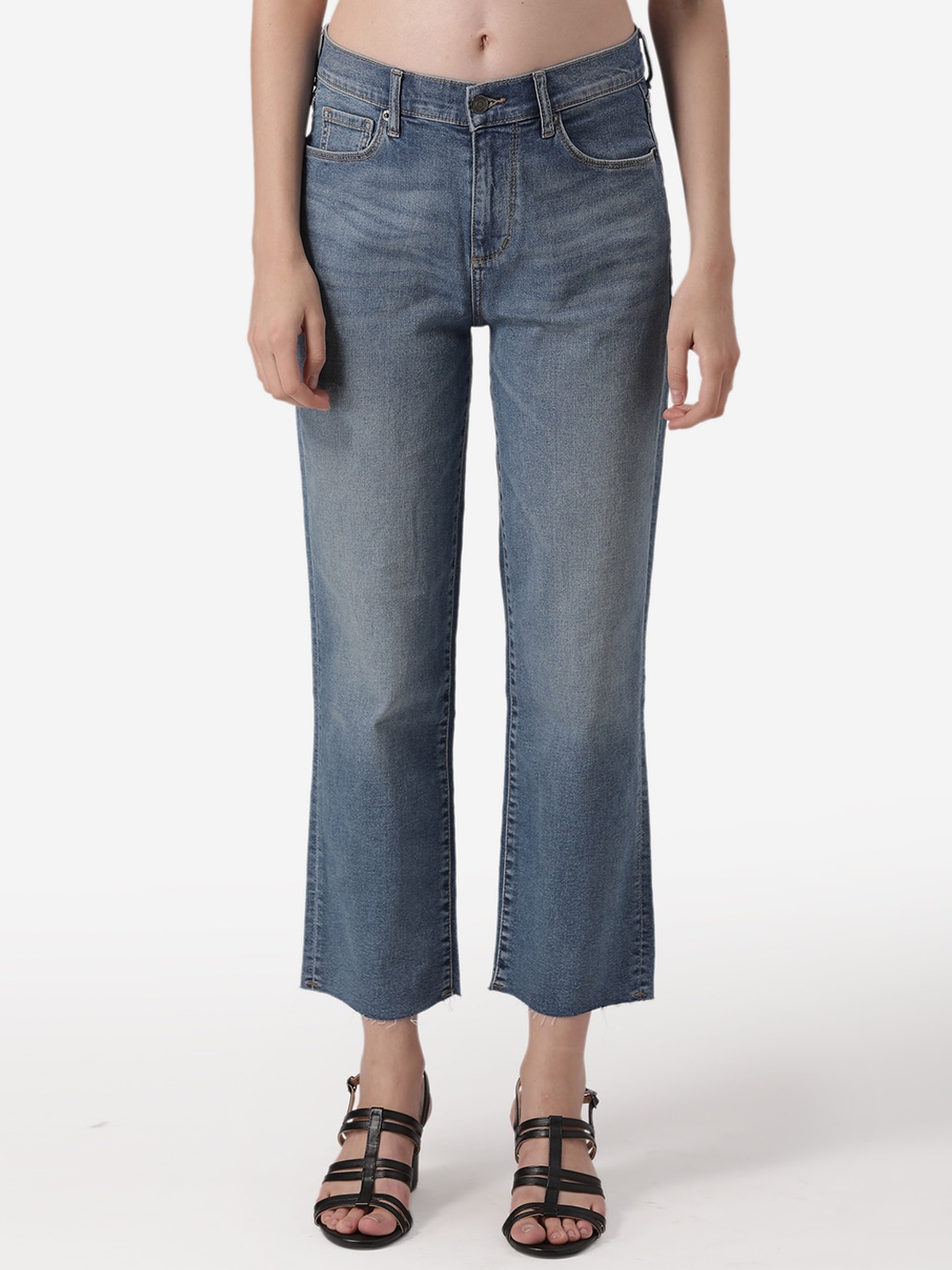 red tape white jeans
