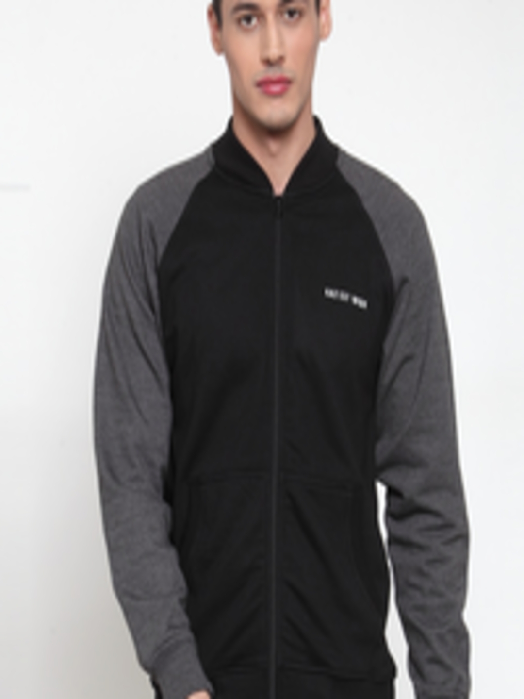 Buy Kalt Men Black Solid Sporty Jacket - Jackets for Men 13006428 | Myntra