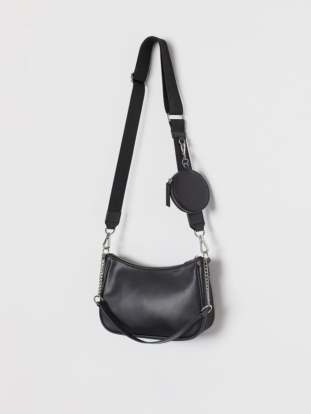 Buy H&M Women Black Pouched Shoulder Bag Handbags for Women 12994840