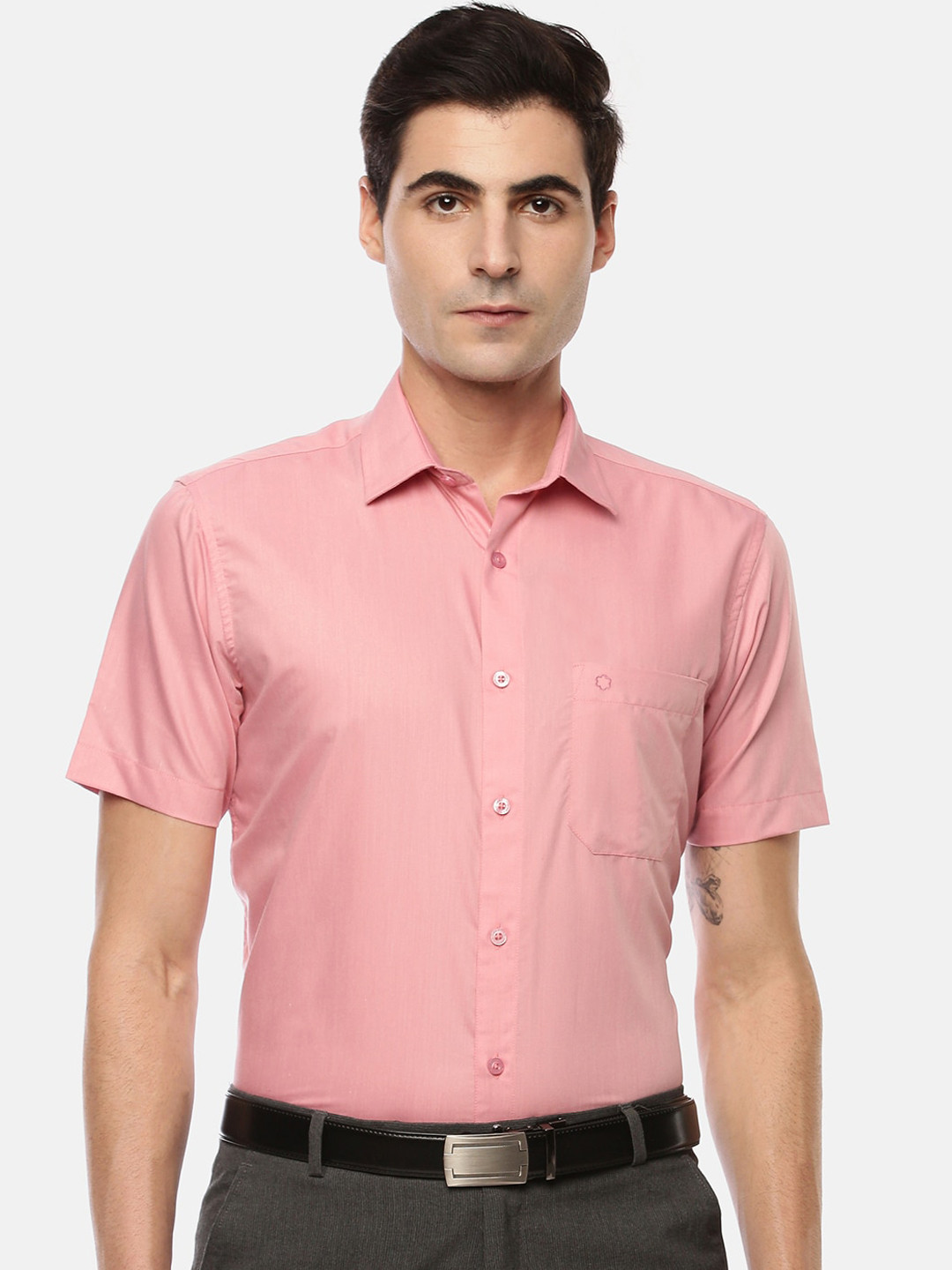 Buy Jansons Men Pink Regular Fit Solid Formal Shirt Shirts for Men